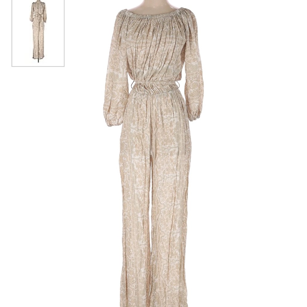 Novella Royale Beige Jumpsuit size M